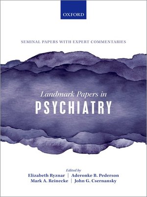 cover image of Landmark Papers in Psychiatry